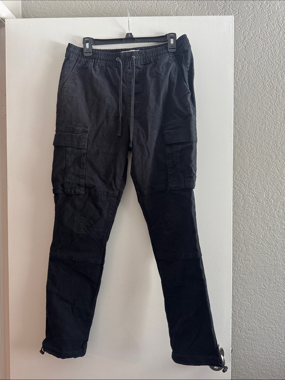 PacSun Black Cargo Jogger Pants with Drawstring